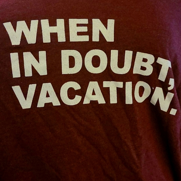 When in doubt vacation off shoulder pullover - Picture 4 of 6